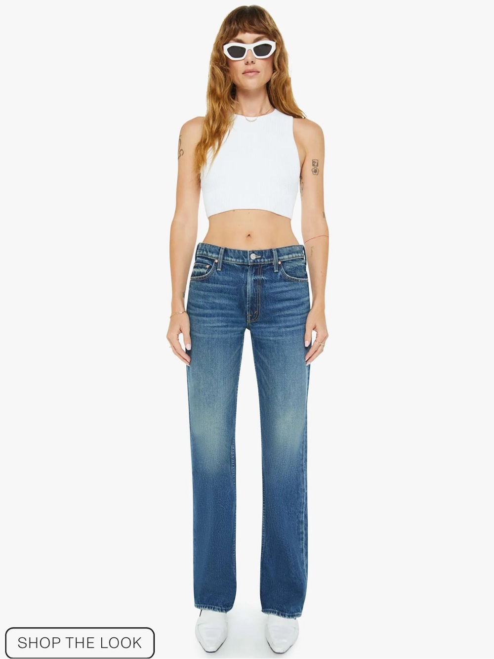 Mother The Reifler Mid Rise Straight Leg Jeans In After Midnight NEW NWT